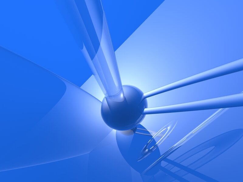 Blue Abstract Structure — Calm