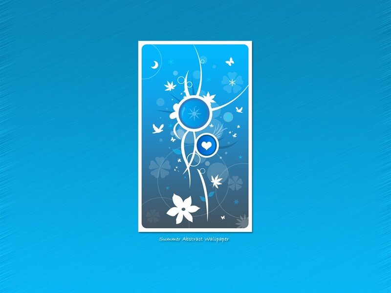 Blue abstract summer wallpaper