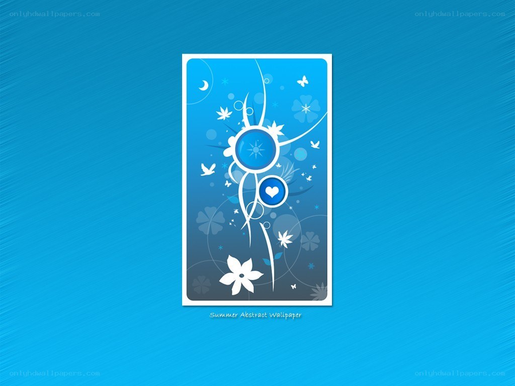 Blue abstract summer wallpaper