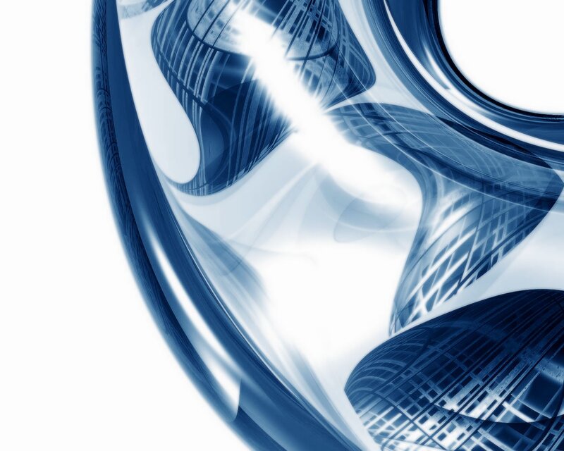 Blue Abstract Swirl — Calm, Swirls, Light, White