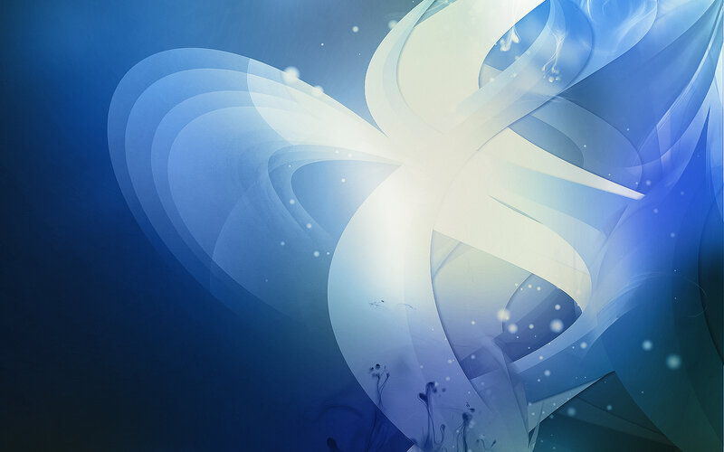 blue abstract swirl design