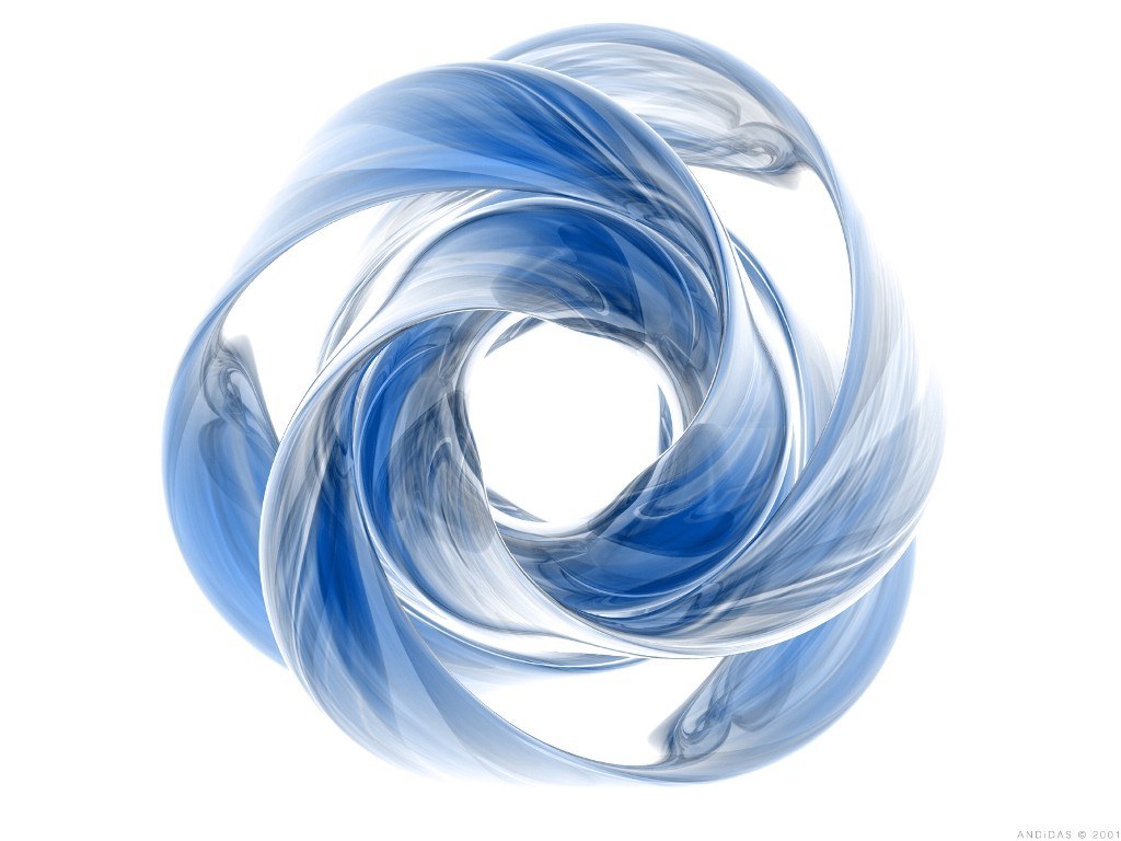 Blue abstract swirl design