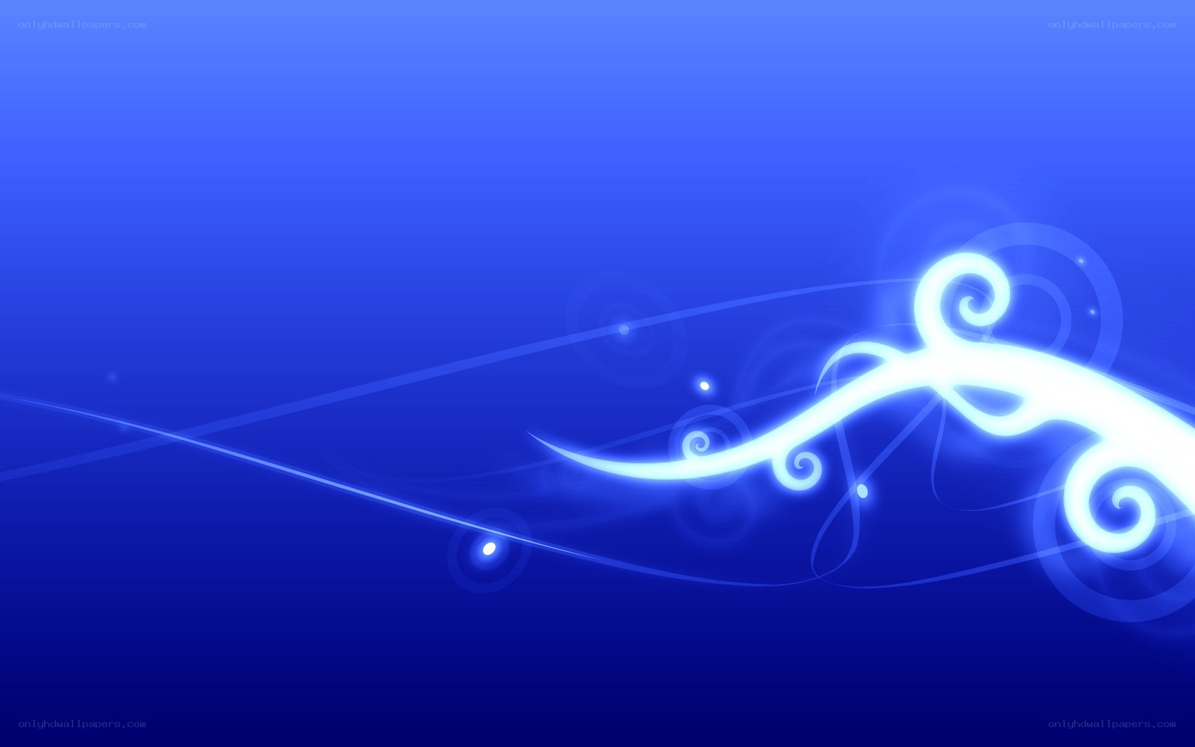 blue abstract swirl design
