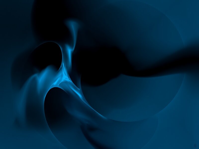 Blue Abstract Swirl — Mysterious, Swirls