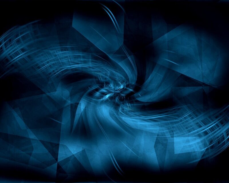 Blue Abstract Swirl — Mysterious