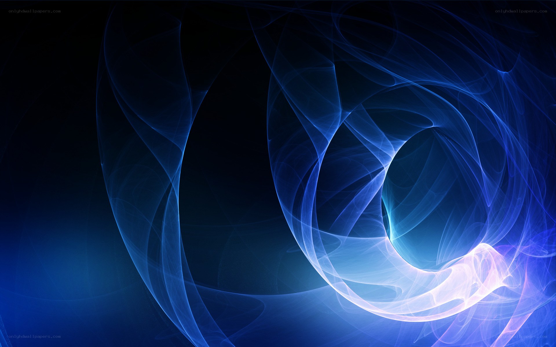 blue abstract swirls