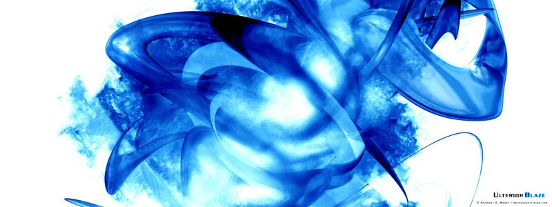 blue abstract swirls