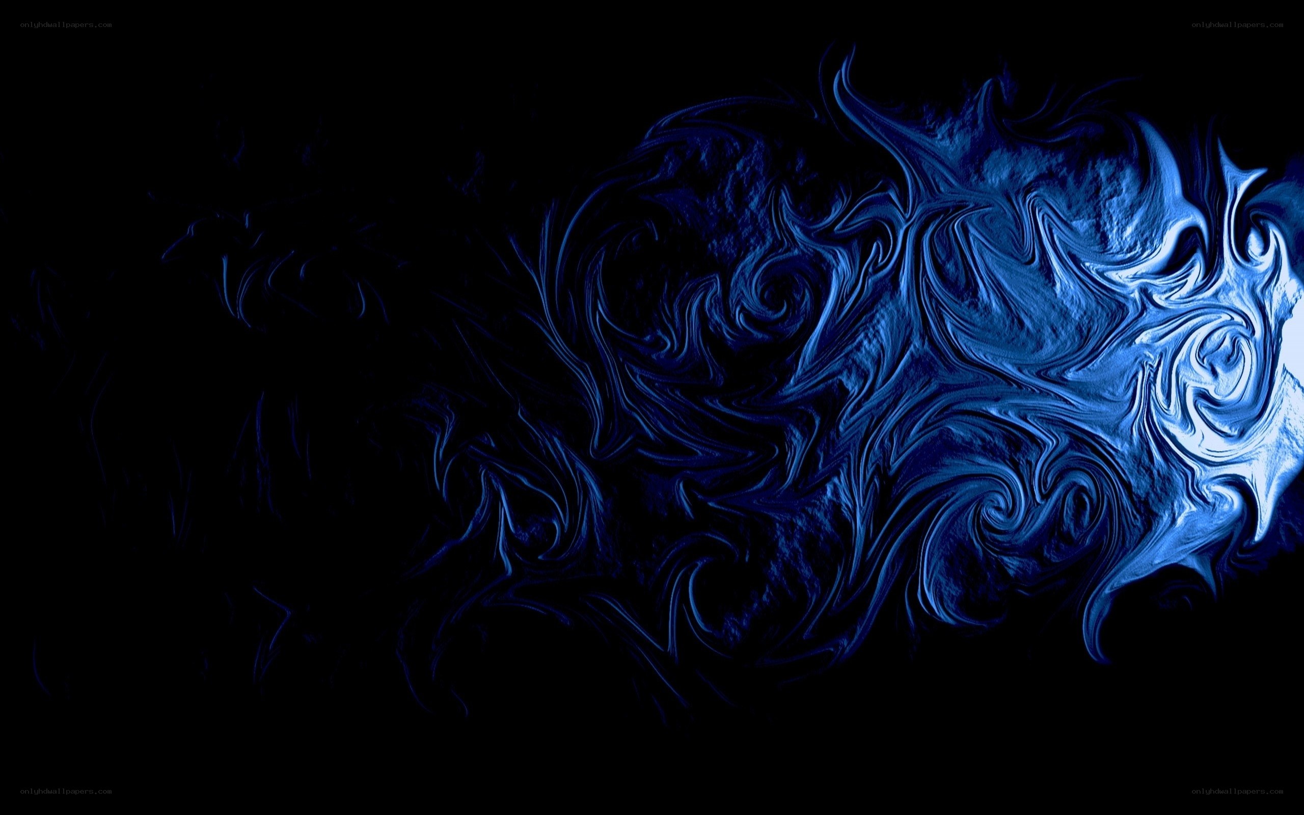 blue abstract swirls