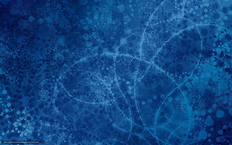 blue abstract swirls and dots