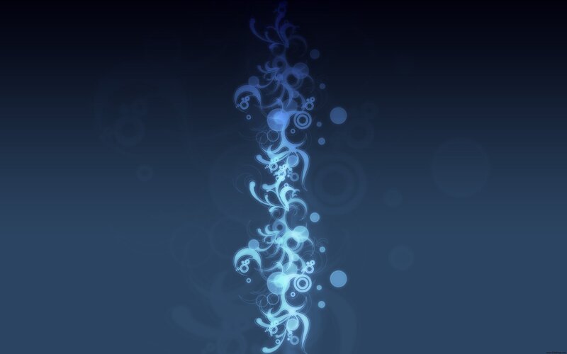 Blue Abstract Swirls — Calm, Circles, Light Effects, Background