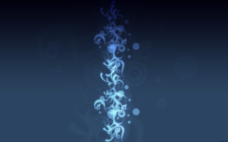 Blue Abstract Swirls — Calm, Circles, Light