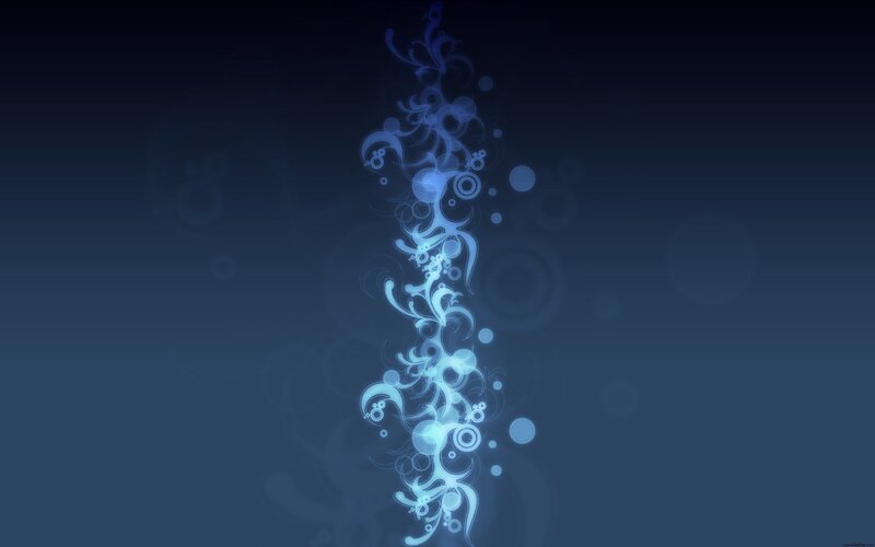 Blue Abstract Swirls — Calm, Circles