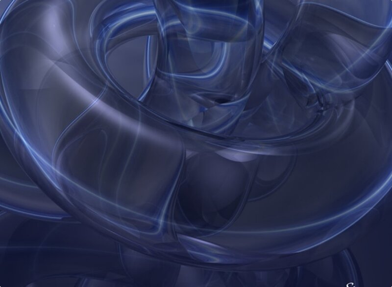 Blue Abstract Swirls — Calm, Light, Purple