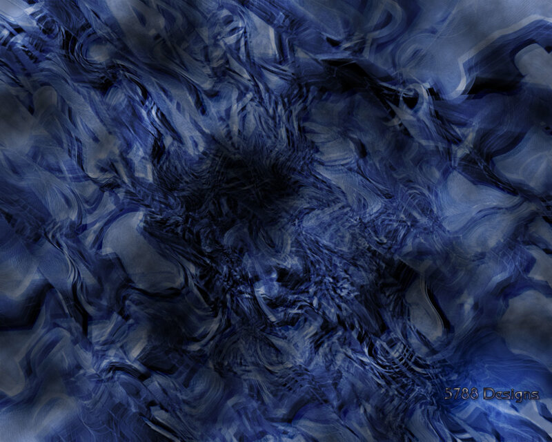 Blue Abstract Swirls — Chaotic