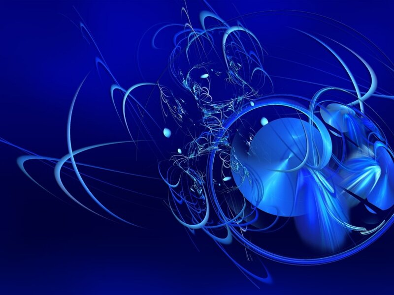 Blue Abstract Swirls — Dynamic, Circles