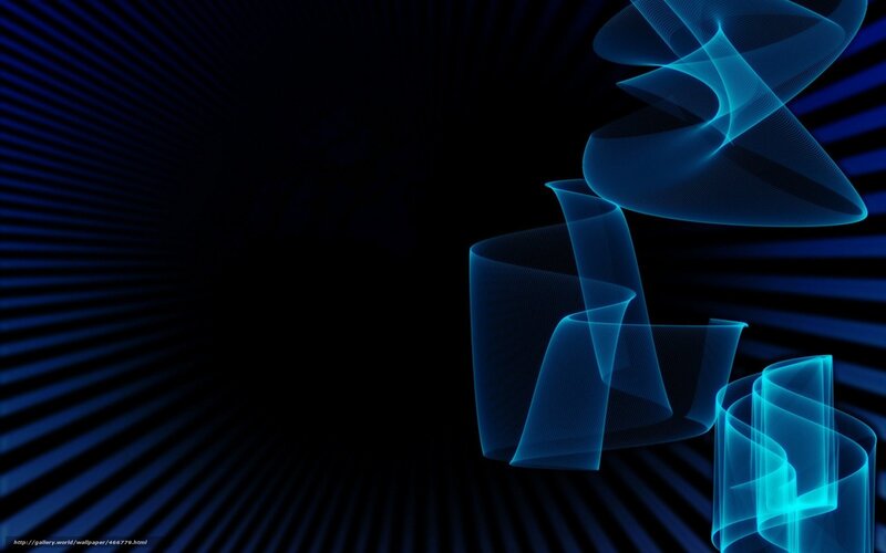 Blue Abstract Swirls — Dynamic, Dark Background