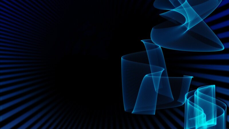 Blue Abstract Swirls — Dynamic, Lines