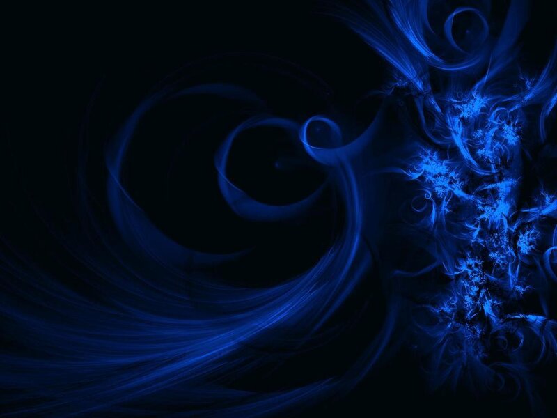 Blue Abstract Swirls — Mysterious