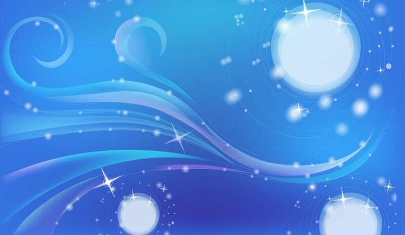 Blue Abstract Swirls — Serene