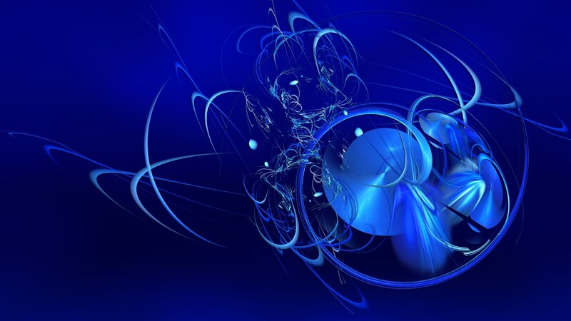 Blue abstract swirls
