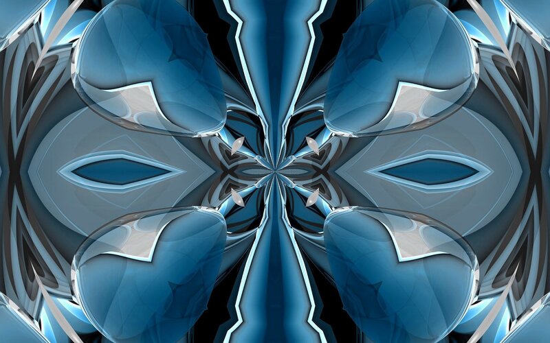 blue abstract symmetry