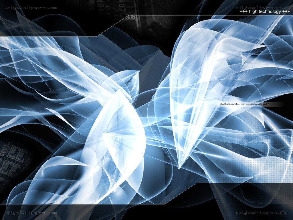 blue abstract technology art