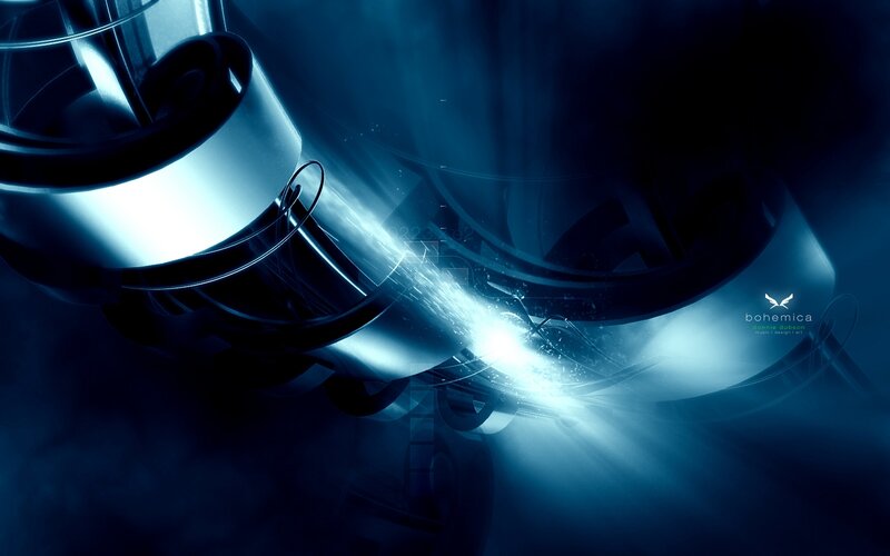 blue abstract technology design