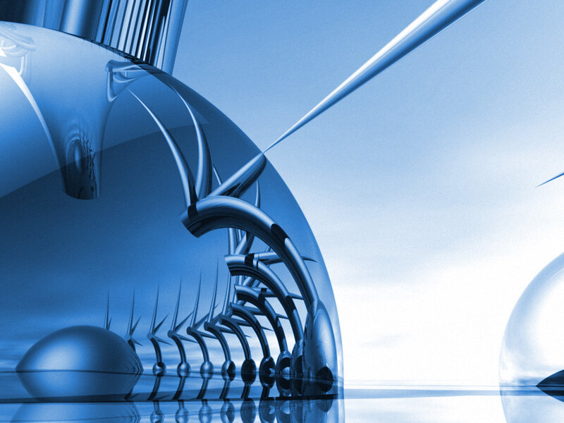 blue abstract technology
