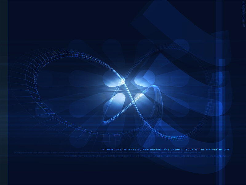 blue abstract timeflow design