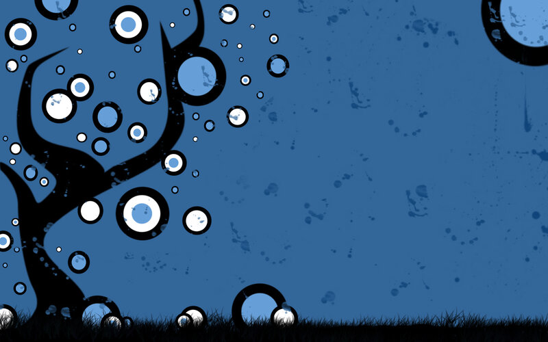 blue abstract tree background