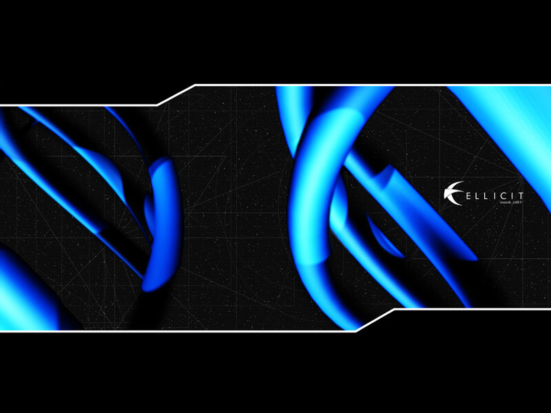 Blue Abstract Tubes — Futuristic
