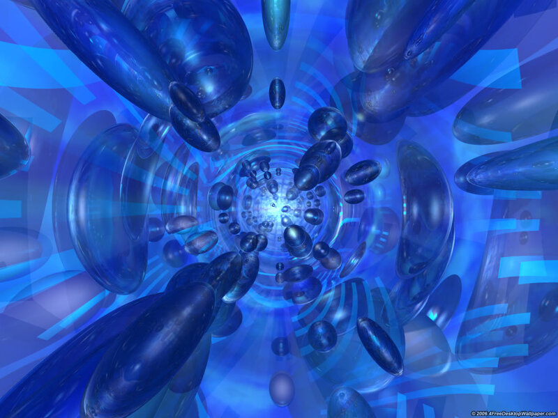 blue abstract tunnel animation