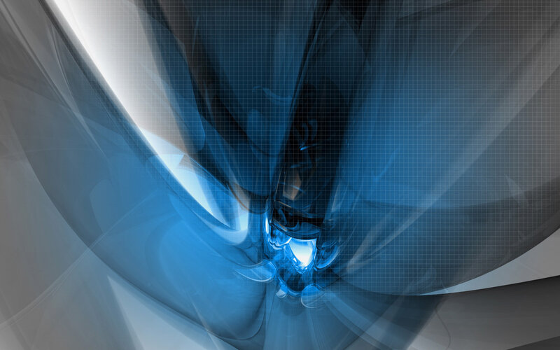 Blue Abstract Tunnel — Dramatic