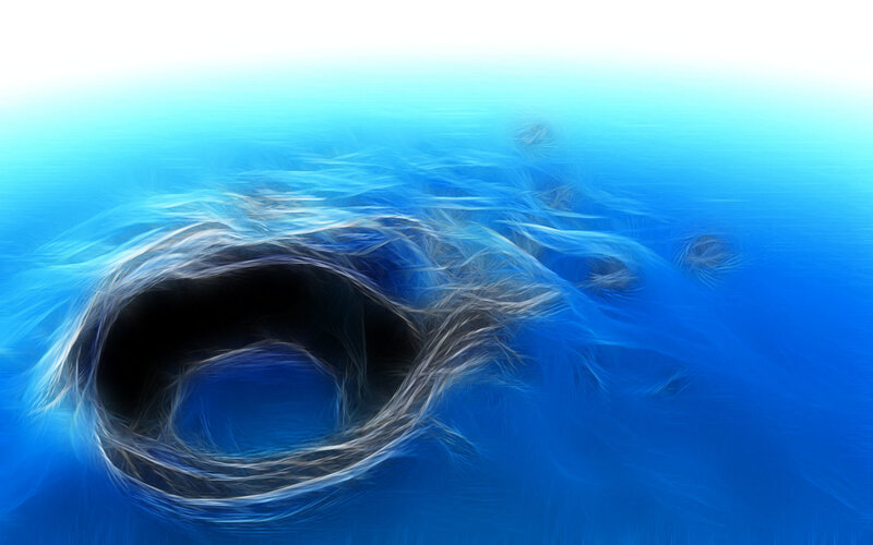 blue abstract vortex