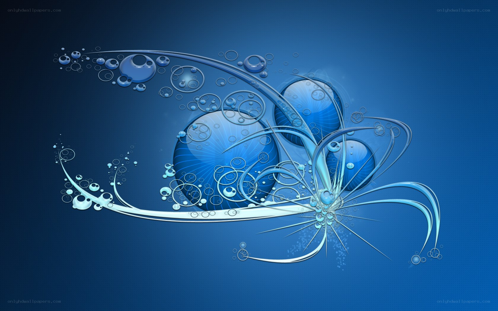 Blue abstract water design