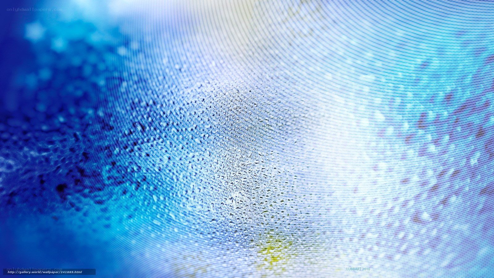blue abstract water droplets