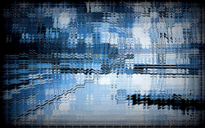 blue abstract water reflection