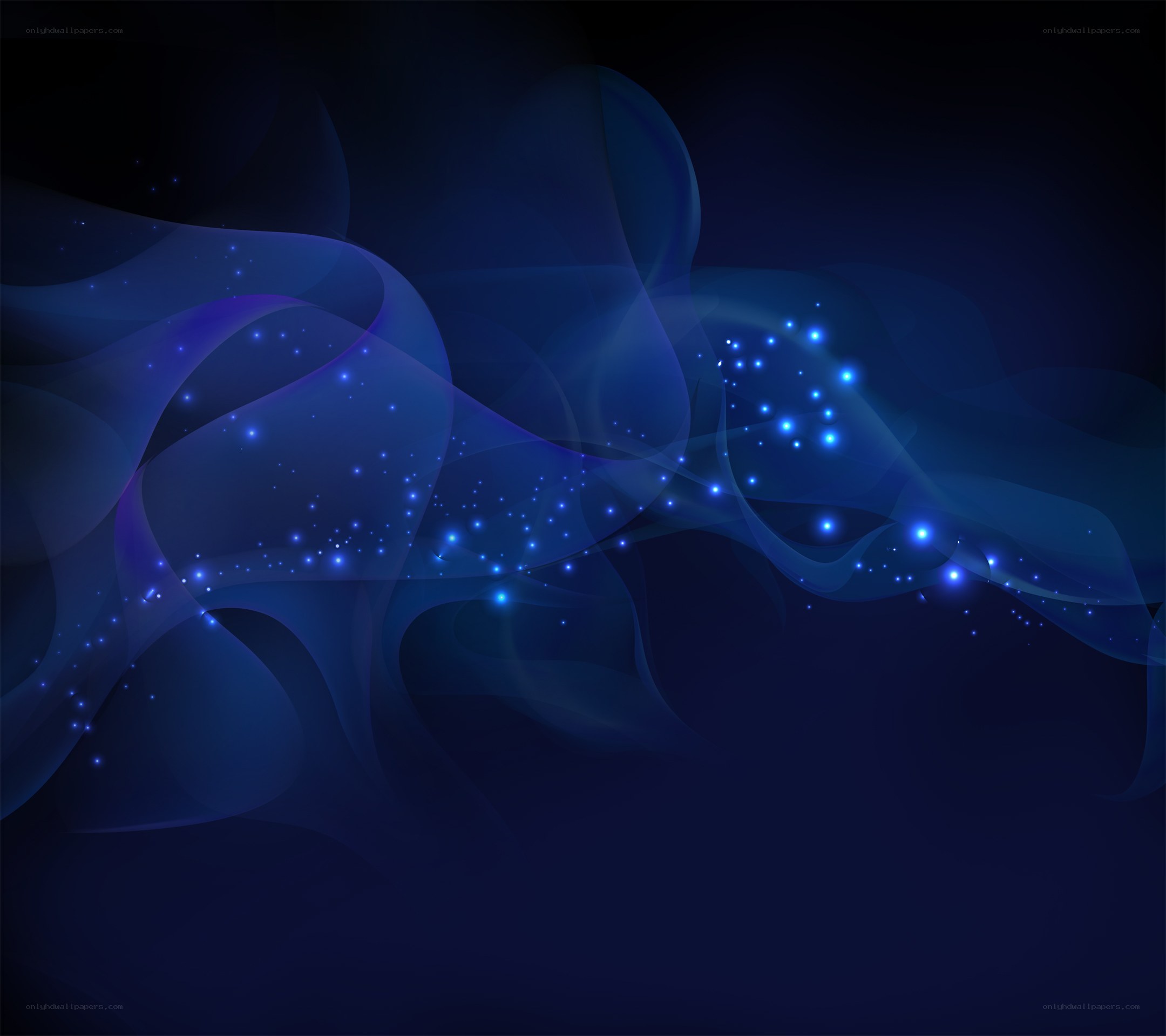 Blue abstract wave background