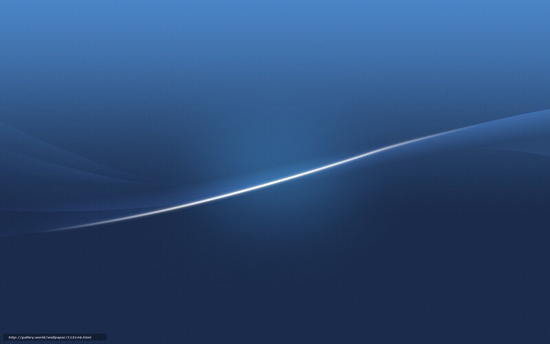 Blue Abstract Wave — Calm, Line