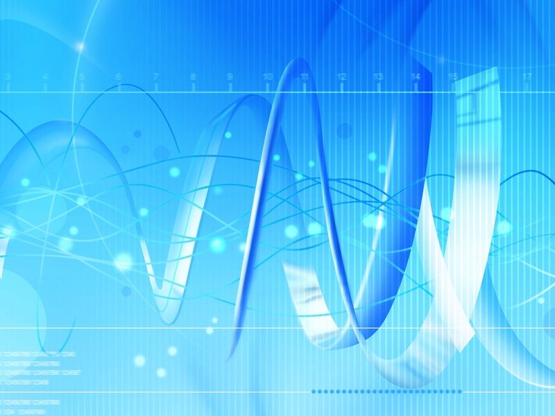 Blue Abstract Wave — Calm, Waves