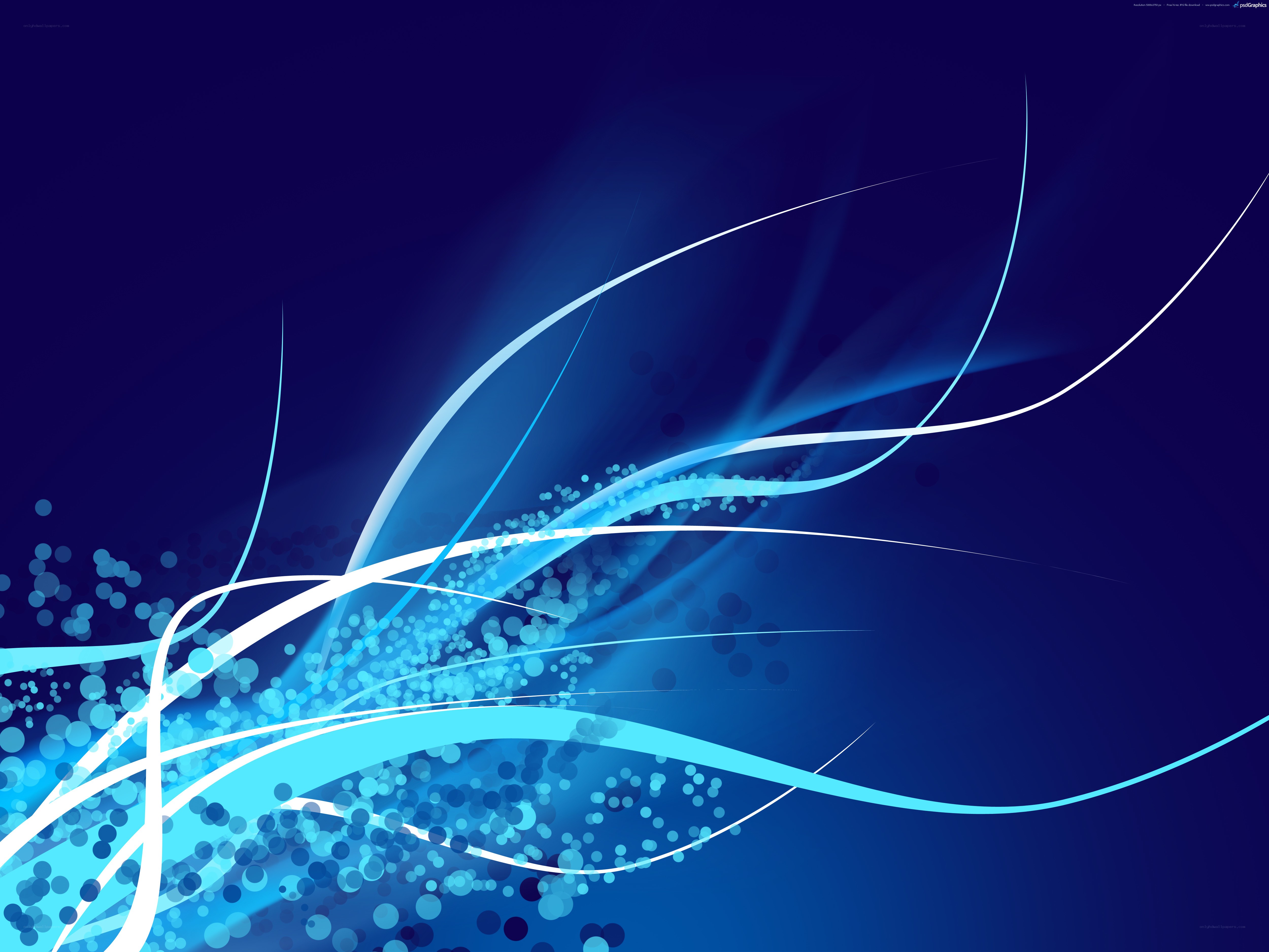 blue abstract wave design