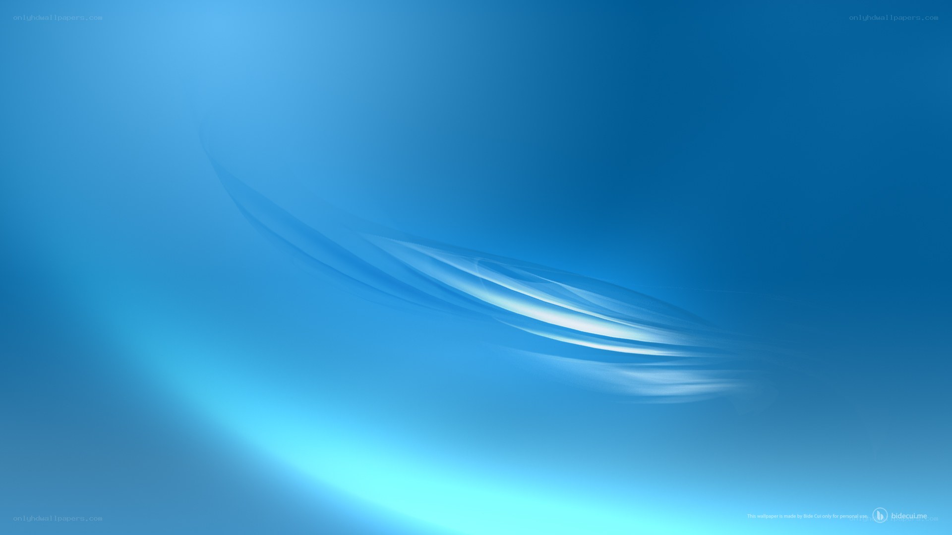 blue abstract wave design