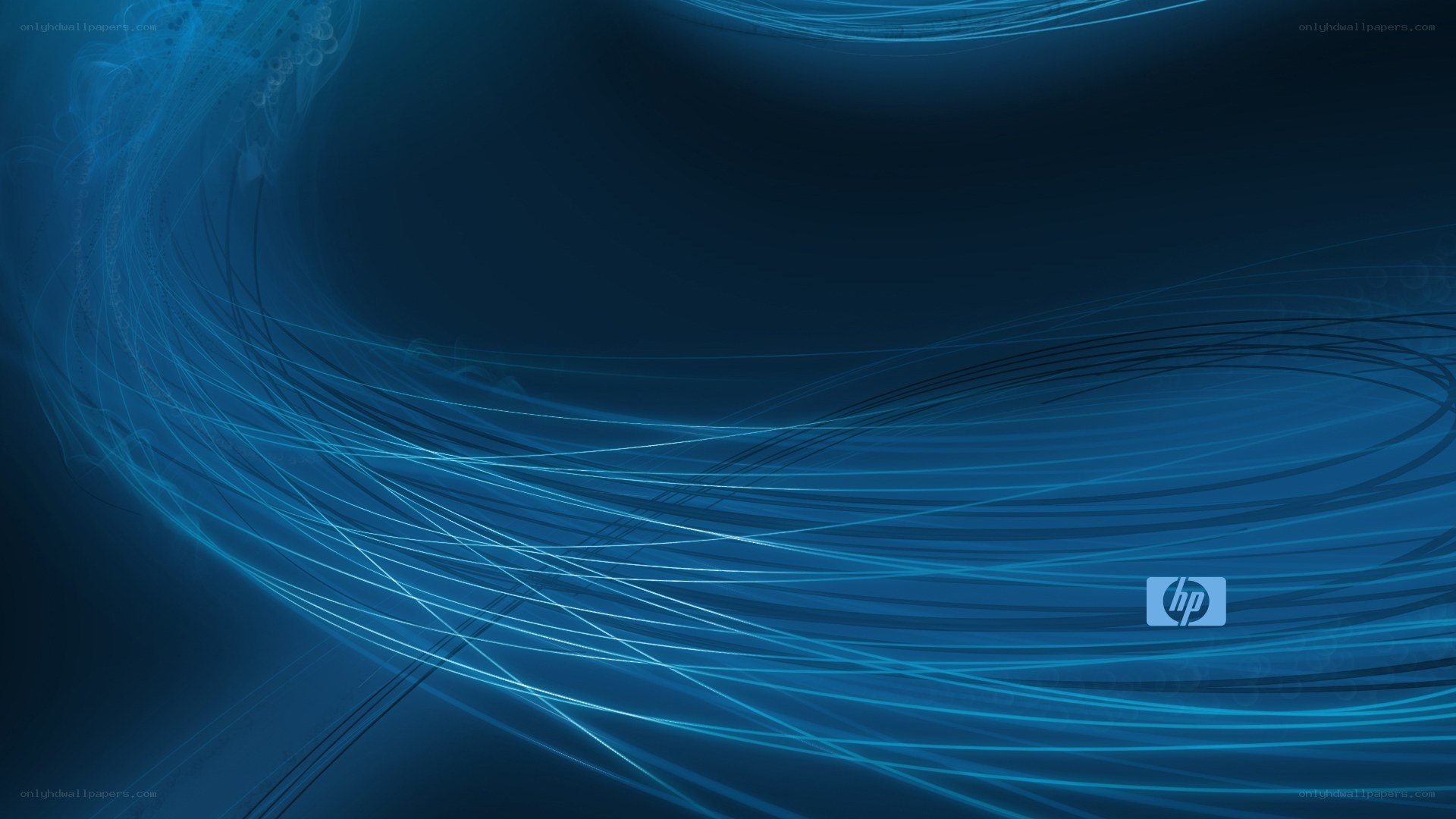 blue abstract wave design