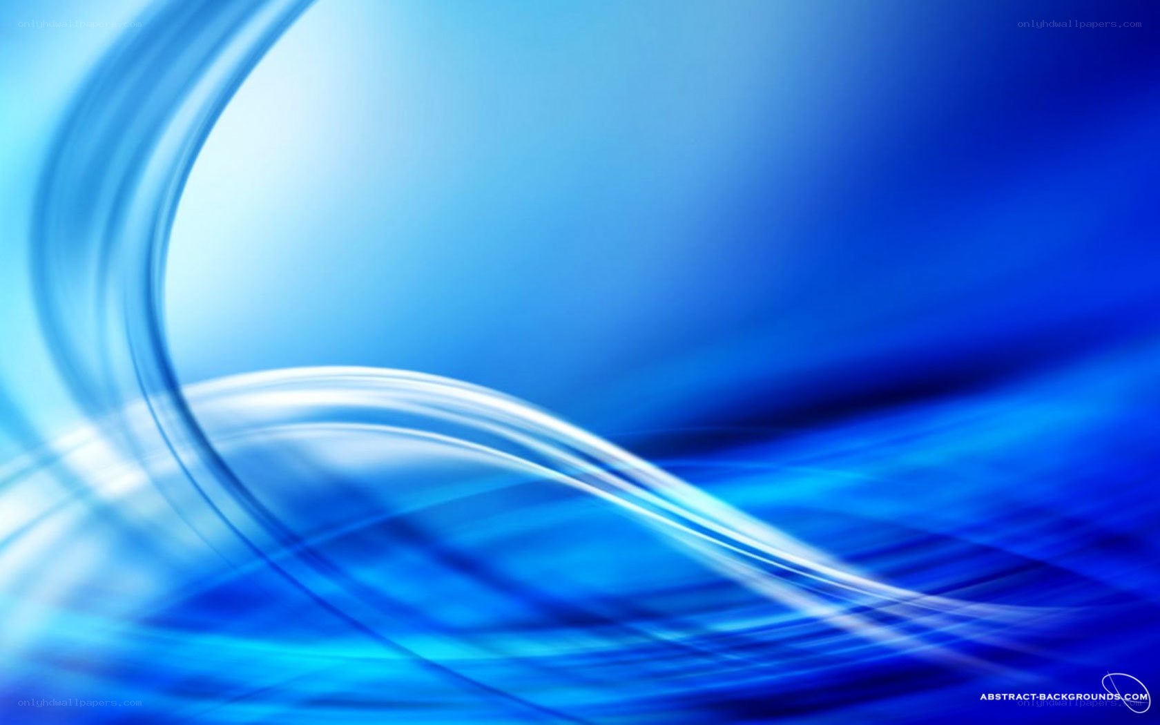 Blue abstract wave design
