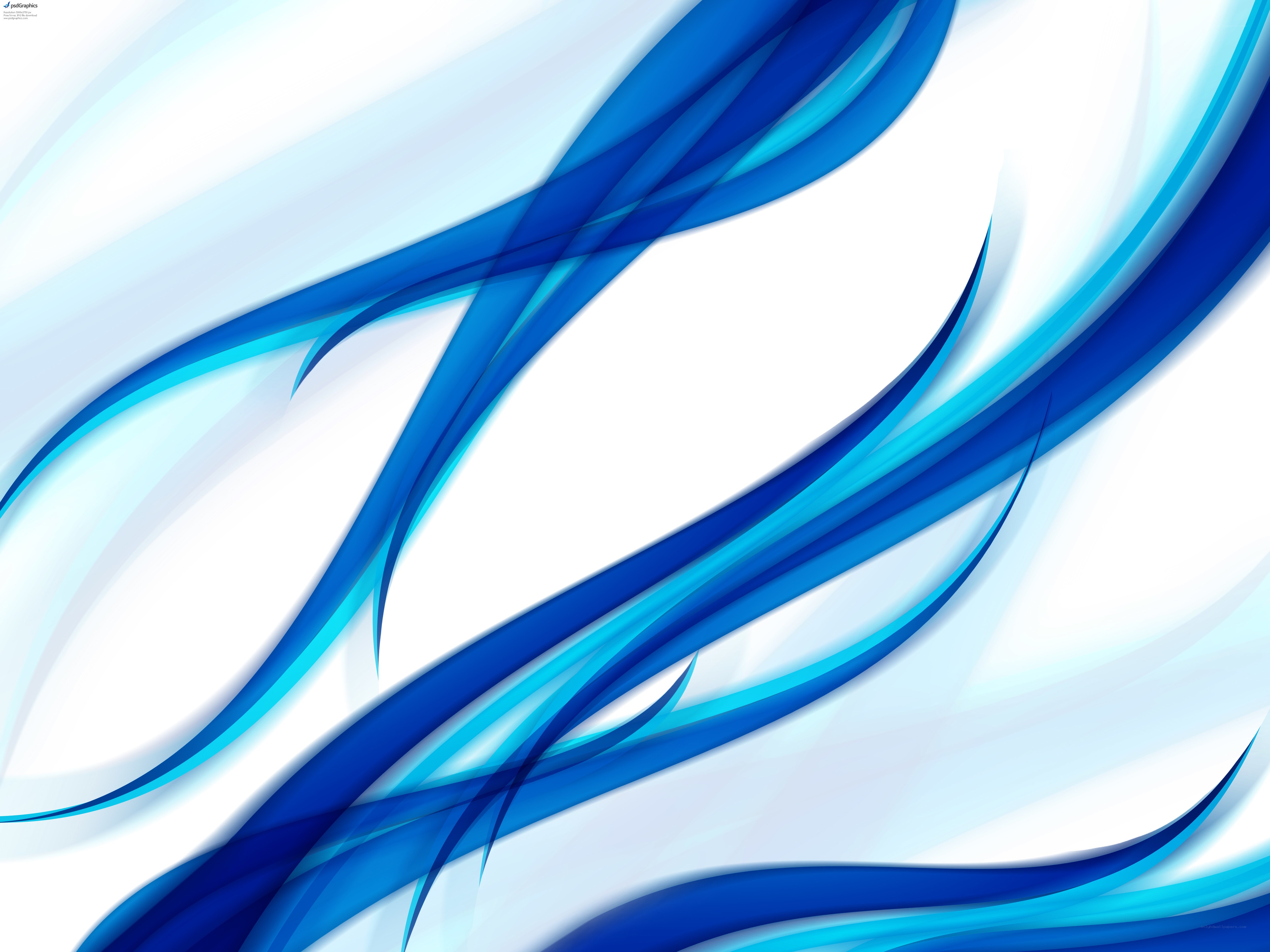 blue abstract wave design
