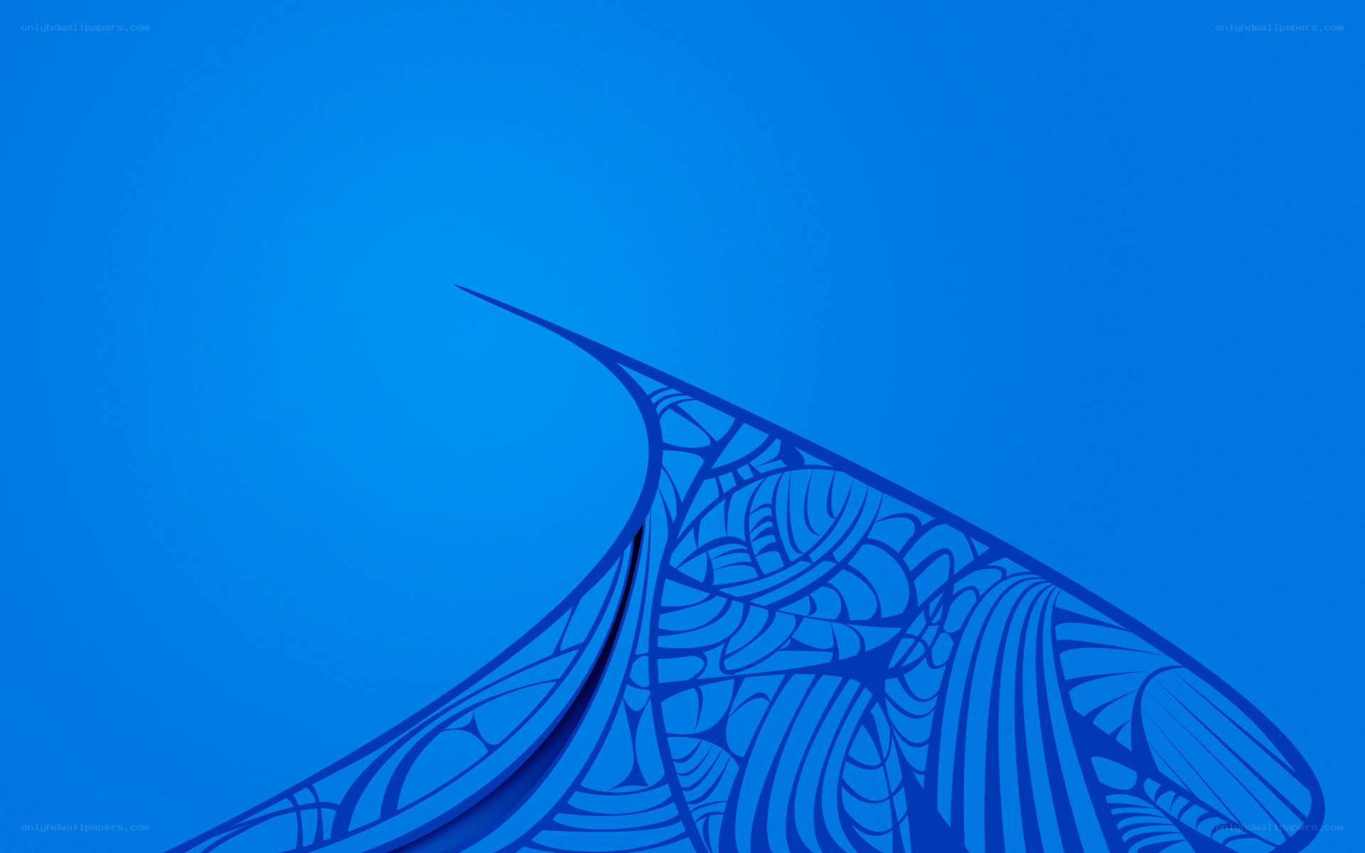 Blue abstract wave design