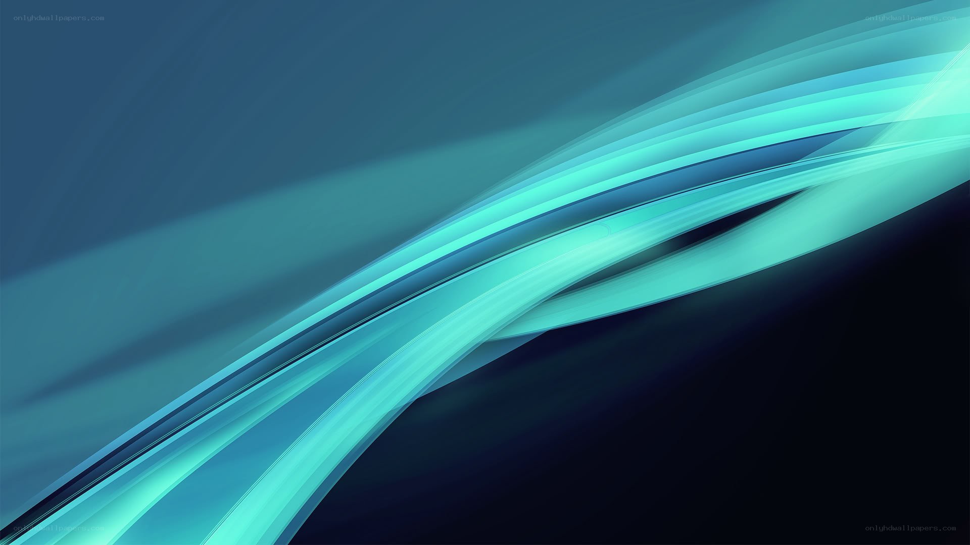 Blue abstract wave design