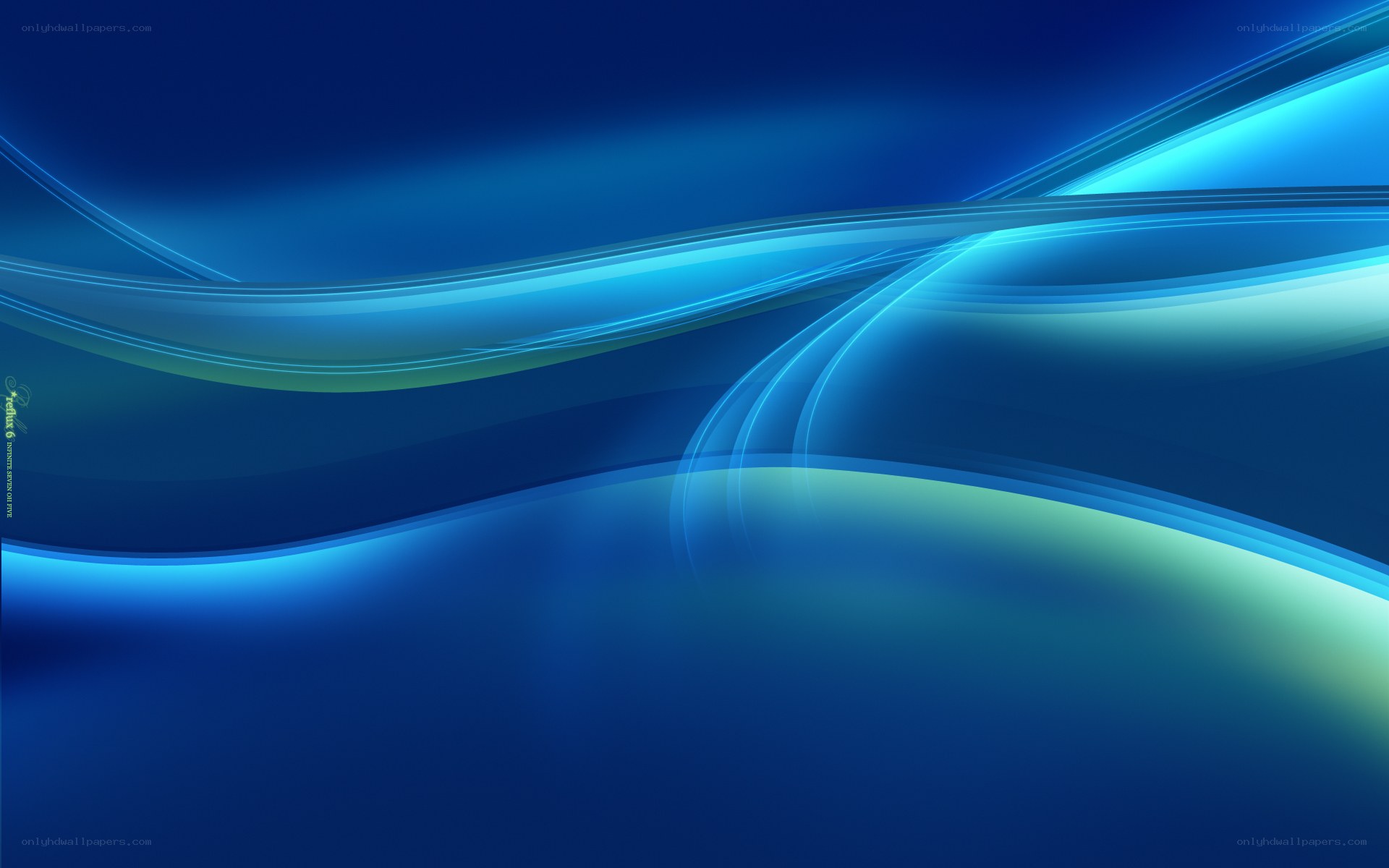 Blue abstract wave design