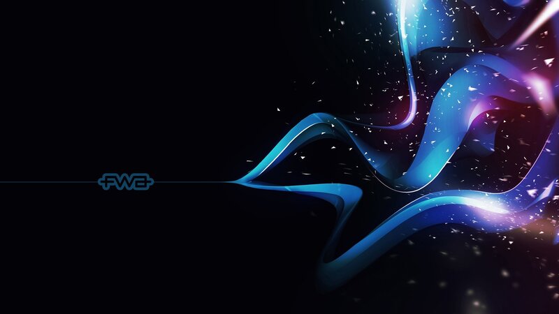 blue abstract wave design