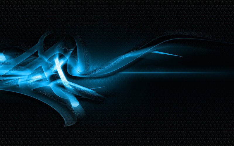 blue abstract wave design
